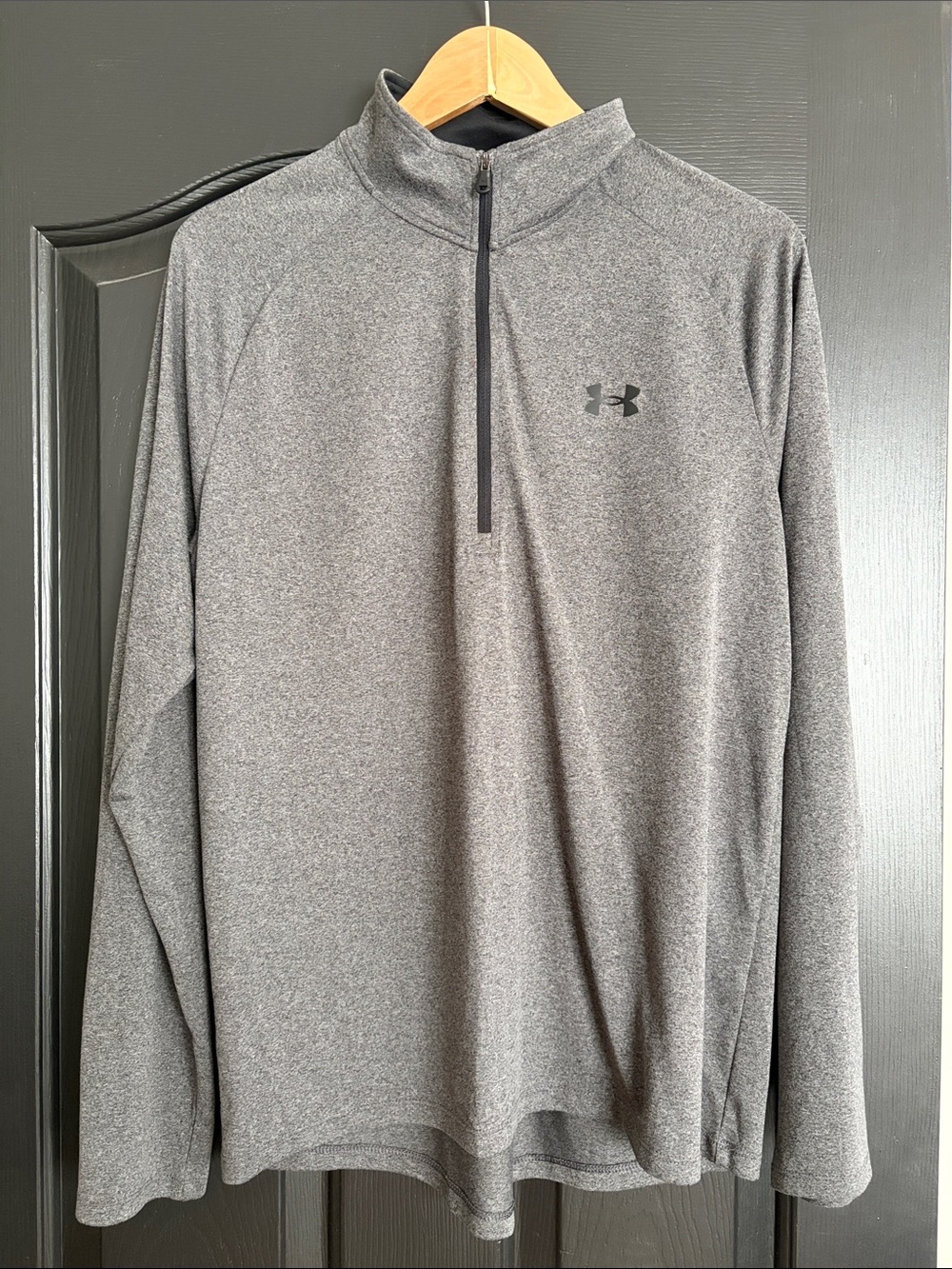 Under Armour Gray Heather 1/4 Zip Performance Pullover